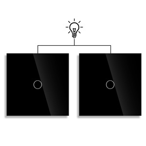 European Standard 1 Gang 2 Way <b>Touch</b> Wall Switch 110-240V IP20 Copper Conductive Material - Product Image 2