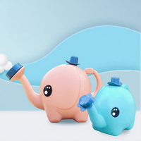 Arrosoir en plastique D5805 pour jardin, 1,5 L, en forme d'éléphant, à long bec, pour arroser les fleurs et les plantes, pour pelouse et cour