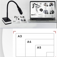 Cámara de Documentos con Visualizador de 10MP Tamaño A3 con USB 2.0 para Educación, Clases y Capacitación