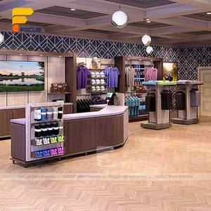 Dispositivo di vendita al dettaglio di abbigliamento da Golf moderno negozio sportivo personalizzato espositore Boutique negozio di abbigliamento Design di Layout di mobili interni - Product Image 6