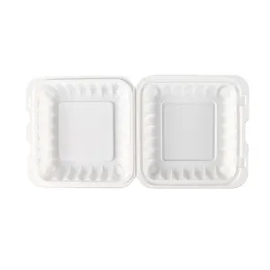 Descartável Eco Freezer Plástico PP Retirar Isolado Microwavable Safe Clear Food Saver To Go Recipientes