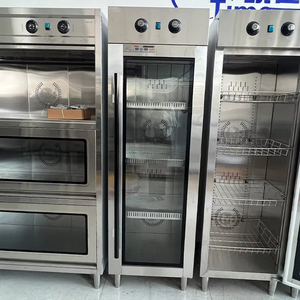 Armoire de désinfection professionnelle pour cuisine de restaurant et hôtel, en acier inoxydable, avec ozone, lumière UV-C et stérilisateur à air chaud, 200 plateaux/heure - Product Image 6