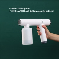 Pistolet pulvérisateur nano sans fil portable à rayons bleus, désinfectant, mini, pour usine, avec anions, rechargeable