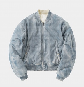 Technologie de lavage à l'acide de vêtement personnalisé Veste réversible fabriquée différemment Veste à changement de couleur thermosensible réactive pour hommes - Product Image 3