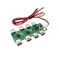 HYTEPRO H61 Hub USB 3.0 8 ports double face avec charge rapide pour l'automatisation industrielle et les systèmes de contrôle intelligents