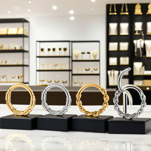 Nhẫn khuyên titan Fuxuan ASTM, trang sức body piercing, khuyên tai Helix, bán buôn khuyên tai, khuyên mũi, khuyên tai bản lề - Product Image 6