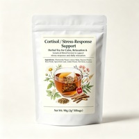 Tisane de soutien à la réponse au stress au cortisol, mélange de camomille, mélisse et fleur de la passion pour une relaxation apaisante