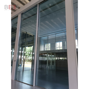 Lớn kính chống thấm cửa trượt 2 bảng điều khiển hẹp khung hợp kim nhôm tùy chỉnh - Product Image 2