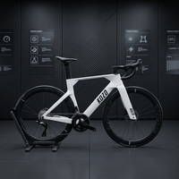 Vélo de course TT KOZO Gen2 Shimano105 700C entièrement en fibre de carbone avec frein à disque, dérailleur électrique sans fil, 24 vitesses, avec pédale ordinaire