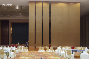 Modern Movable Folding Design Wooden <strong>Partition</strong> <strong>Wall</strong> for Restaurant Hotel School Custom <strong>MDF</strong> Panels Adjustable Flexible - Product Image 5