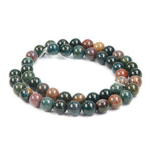 자연 8mm Bloodstone 보석 부드러운 둥근 구슬 DIY 공예 디자인 치유 1 스트랜드 15" - Product Image 6