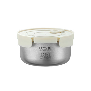 Boîte de conservation alimentaire hermétique en titane pur avec couvercle, boîte à lunch portable, boîte à bento, préparation de repas, pique-nique, camping, <span class=keywords><strong>cuisine</strong></span> - Product Image 2