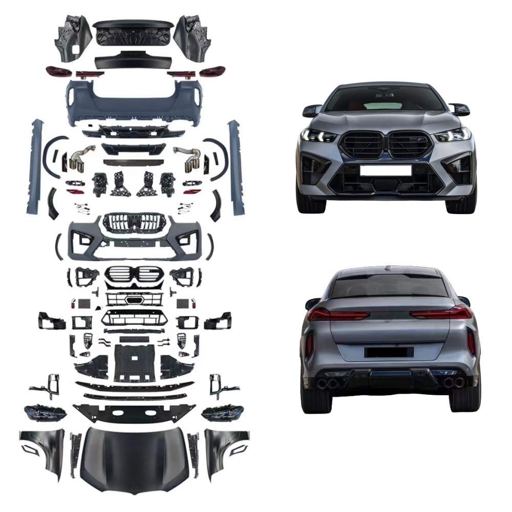 Car Accessories Conversion Kit for BMW X6 E71 2008-2014 Upgrade to 2024 X6M F96 LCI Tuning Auto Parts