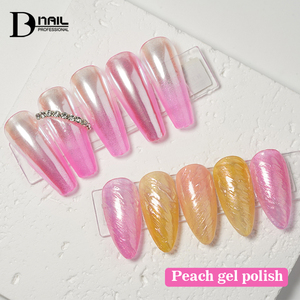 Vernis Gel Pêche BD Personnalisable Rose Pailleté Cristal Nude Gelée avec Poudre Scintillante 10ml/15ml/1kg en Vrac Sans HEMA/TPO/HPMA - Product Image 6