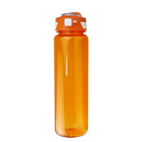 Bouteille d'eau de motivation de 32 oz avec heures pour boire et paille, bouteilles d'eau de sport personnalisées de 1000 ml avec marqueur de temps