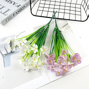 Bouquets de fleurs artificielles de printemps 10cm-30cm, marguerites en soie pour la décoration de la maison et les mariages - Product Image 3