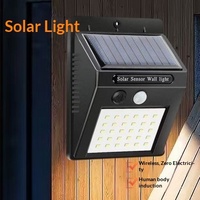 Lampe murale solaire à détecteur de mouvement 3 modes PIR, éclairage de sécurité extérieur, allumage/extinction automatique crépuscule-aube, sans fil, pour jardin