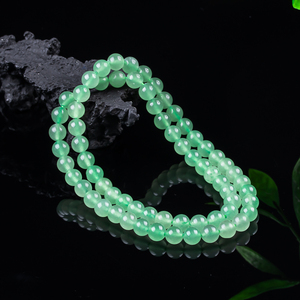 Collar de Cuentas Redondas de Jade Cuarzo Verde de 8MM con Cierre de Broche, Accesorios de Moda para Mujer para Viajes y Fiestas - Product Image 6