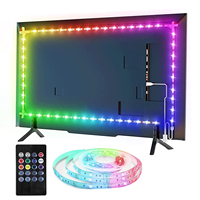 Bande lumineuse LED à commande musicale 5 mètres/3 m/2 m Étanche Bande LED Rgbic RGB IP65 Bande lumineuse LED flexible 5V Bande lumineuse de rétroéclairage TV