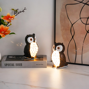 Bán buôn nghiên cứu trang trí nội thất Đèn bàn sáng tạo USB chuyển đổi ba màu mờ Owl đọc sách dễ thương Thanh làm việc cạnh giường ngủ <span class=keywords><strong>LED</strong></span> hiện đại Đèn bàn - Product Image 4