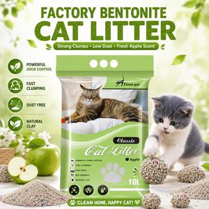 Sable sanitaire de qualité export pour chats, litière pour animaux de compagnie, sable de bentonite à faible teneur en poussière pour les distributeurs - Product Image 1