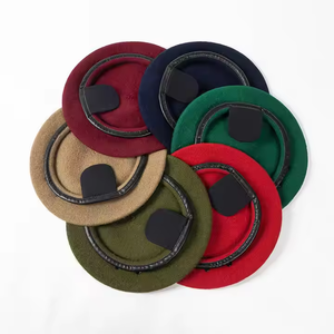 قبعة صوفية احترافية للأكاديمية في فصل الربيع والخريف والشتاء قبعة حراسة جلدية من البولي يوريثين مع حبل قابل للتعديل - Product Image 2