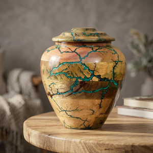 Handcrafted White Rosewood Urn <b>Personalized</b> Engraved Wooden Cremation Container for Humans <b>Wood</b> Wall <b>Signs</b> <b>Wood</b> Crafted Boxes - Product Image 3