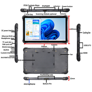 Nueva Computadora Industrial Portátil 2 en 1 de 13.3 Pulgadas, 11 PRO, 8GB RAM, 256GB ROM, Tableta Resistente 2 en 1 de 13.3 Pulgadas - Product Image 2