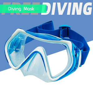 Máscara de buceo enmarcada con lentes de vidrio templado de 4,0 mm, correa elástica ajustable para snorkel, deportes acuáticos, uso universal para adultos - Product Image 2