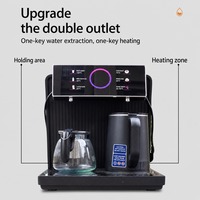 Distributeur d'eau sur pied pour bar à thé, chaud, froid et tempéré, avec télécommande tactile, alimentation automatique en eau, double bouilloire