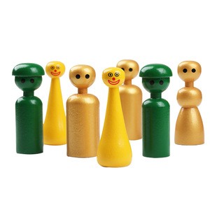 Muñecos de Madera Pintados, Figuras para Niños, Juguetes de Dibujo Hechos a Mano, 3-6 Años, Unisex, Origen Yiwu - Product Image 3