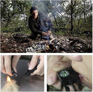<span class=keywords><strong>Bracelet</strong></span> <span class=keywords><strong>de</strong></span> <span class=keywords><strong>survie</strong></span> personnalisé en corde avec boucle porte-clés, couteau et allume-feu 550 pour l'escalade, le camping et l'aventure en extérieur - Product Image 3
