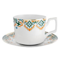 Assiettes de Dîner en Porcelaine Florale Verte, Vente en Gros Direct Usine, Ensemble de Vaisselle Vintage Style Italien en Porcelaine Fine Personnalisable