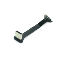 Câble plat super souple Goochain Type-C pour charge sans fil, connecteur Type C en forme de T, angle haut/bas, câble à usage industriel