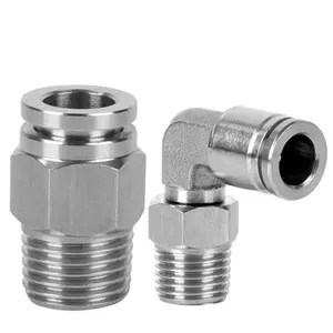 pc/PL series pneumatic quick connector,304 stainless pc connector,pneumatic fittings