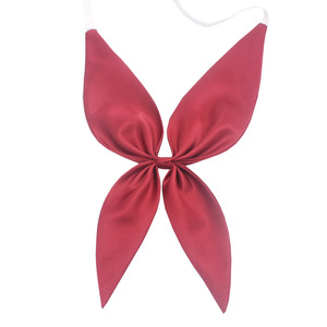 Nœud papillon uni en soie pour femme, style Goldfish Knot, sans triangle, pour uniforme JK - Product Image 5