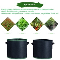 Pot Tanam Bunga dan Sayuran dari Bahan Polyester Jahitan Overlock