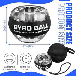 Gyro Ball avec étui de transport Exerciseur d'avant-bras <span class=keywords><strong>Gyroball</strong></span> Wrist Arm Trainer Exerciseur 5 Led Gym Avant-bras Power Wrist Gyro Ball - Product Image 5