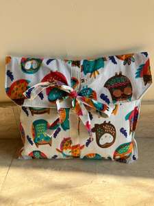 Blanco 100% algodón orgánico búho estampado cuello en V cordón cierre manga larga pijama transpirable Sexy camisón de talla grande mujeres - Product Image 5