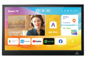 ทีวี LED HDTV DVBT2 12V ขนาดเล็กพกพาได้ ระบบแอนดรอยด์ สมาร์ททีวี พร้อมใบรับรอง CE ขนาด 14-20 นิ้ว จอ LCD สำหรับตั้งแคมป์ ใช้ในแคมป์ปิ้ง ขายส่งจากโรงงาน - Product Image 2