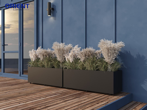 <span class=keywords><strong>Pot</strong></span> de fleurs en aluminium pour la décoration extérieure de la maison, jardin, assemblage en métal, grande taille - Product Image 4