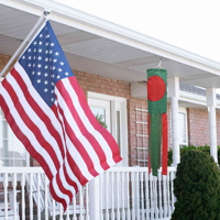 Drapeau du Bangladesh personnalisé de 100 cm, imprimé, à suspendre, pour jardin, cour, porche avant