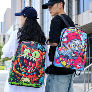 Mochila Ligera con Diseño de Monstruos de Dibujos Animados, Informal, para la Escuela, Viajes, Uso Diario, para Adolescentes, Chicos y Chicas - Product Image 4