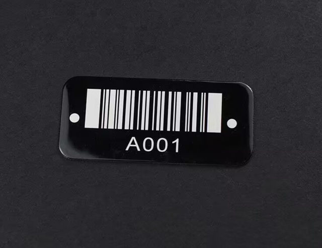No Mold Fee Custom QR Code Aluminum Nameplate