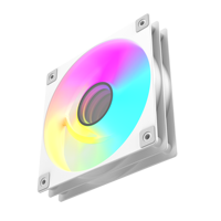 Ihtd Factory ARGB 120mm PC Casing kipas ultra-hening, Casing Pc putih dapat disesuaikan, Logo kustom untuk penggemar