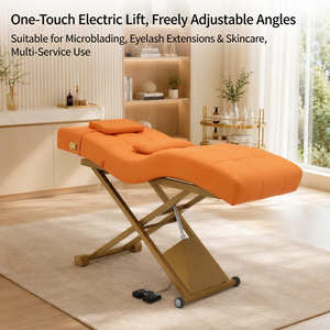 Cama de Belleza Eléctrica de Lujo con Curva en S para Extensiones de Pestañas, Spa Facial, Mesa de Masaje, Clínica Estética - Product Image 3