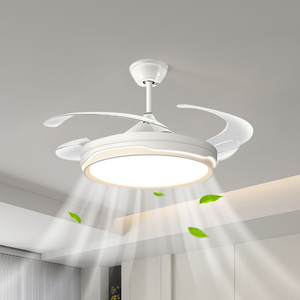 Ventilador De Techo De Lujo De 42 Pulgadas Invisible Retráctil Interior Exterior Ventiladores De Techo Con Luces Y Control Remoto - Product Image 2