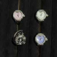 Bracelet de montre en forme de coeur délicat en vente en gros véritable bague de montre minimaliste 19MM mouvement à quartz bagues de montre de doigt mignonnes