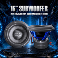 Subwoofer Speaker Mobil Profesional 15 Inch, Aluminium, OEM, 5000WATTS RMS, Dual Coil 2OHM