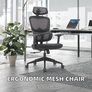 Silla Ejecutiva Ajustable Wayon, Moderna, de Malla, con Base Giratoria de Acero Inoxidable, Ergonómica y Personalizable - Product Image 2